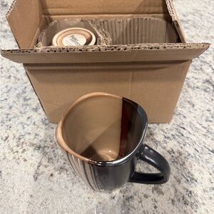 NEW Better Homes And Gardens Brown Bazaar Mug - set of 2